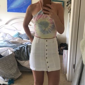 Forever 21 White button up skirt